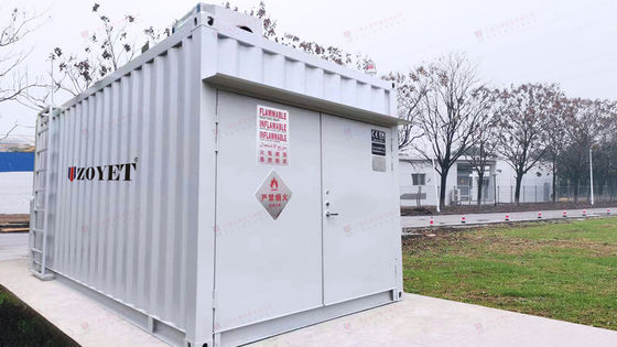 Q235B Solarbetriebene Schiffscontainer 20 Fuß hohe Würfelseite Tür Container