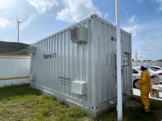 Grauer 20ft Hc Solarenergiebehälter Offener Seitentürbehälter zur Speicherung von Energie