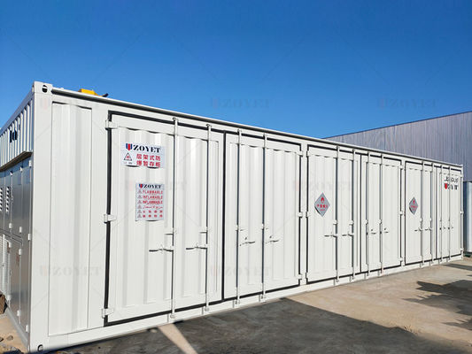 UV-beständiger Gasflaschenlagerbehälter für den Außenbereich mit doppellagiger Isolierung und anpassbarer Kapazität