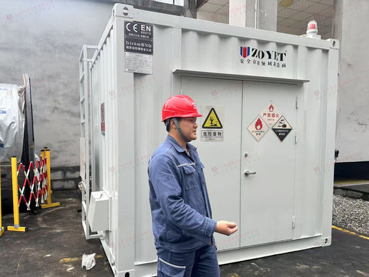 Spezialanfertigung Gefahrgutbehälter für die Chemikalienlagerung mit feuerfester Ausführung